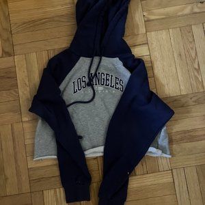 Forever 21 Los Angeles Cropped Hoodie